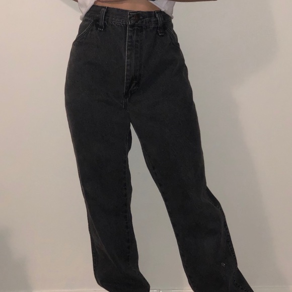 Rustler Denim - black rustler straight leg jeans